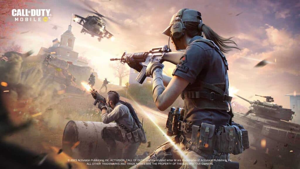 Arte clave de la cuarta temporada de Call of Duty Mobile para Ground War.