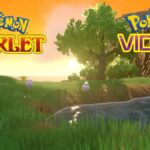 pokemon scarlet and violet sunset scene from paldea region