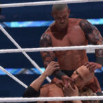 Randy Orton making a submission WWE 2K24