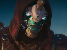 Cayde-6 from Destiny 2 looking into the camera