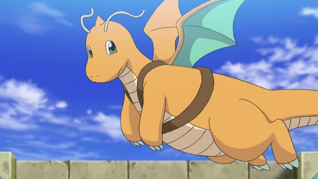 Dragonita en el anime Pokémon