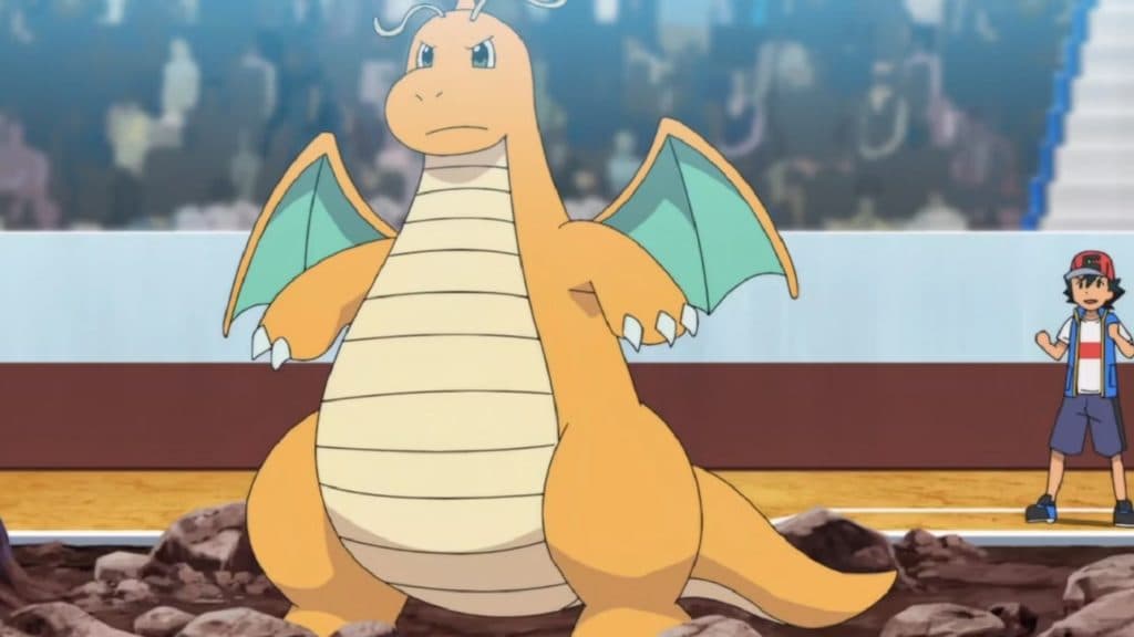 Dragonita en el anime Pokémon