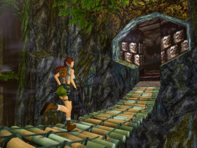 Lara Croft running in the Remastered Tomb Raider