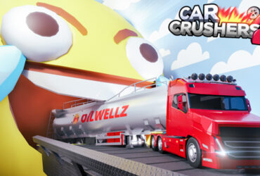 A truck in Roblox Car Crushers 2.