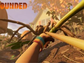 Player fighting a spider in Grounded