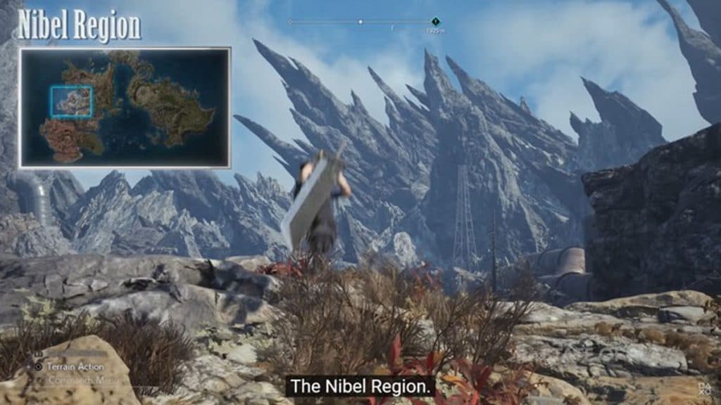 Región de Final Fantasy 7 Rebirth Nibel.