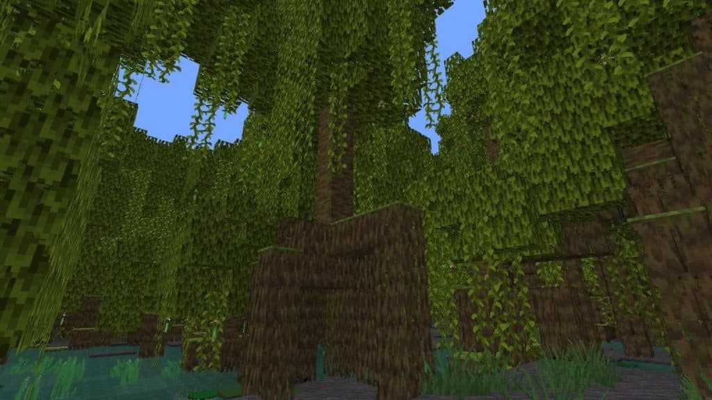 Bosque de manglares en Minecraft