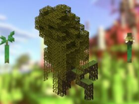 Mangrove tree and Mangrove Propagule in Minecraft