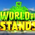 World of Stands main scren with its map in the background.