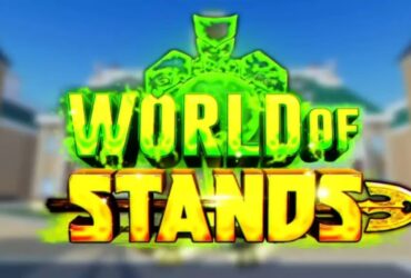 World of Stands main scren with its map in the background.