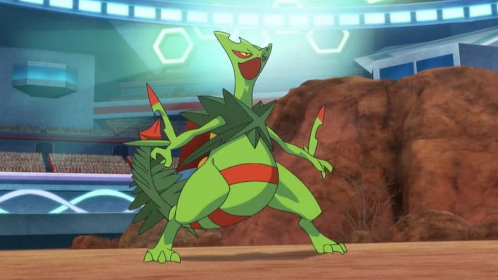 pokemon go mega sceptile en el anime