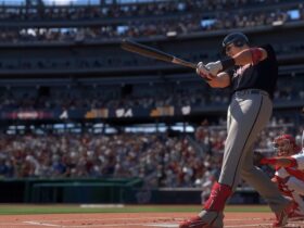 MLB The Show 24 player hitting