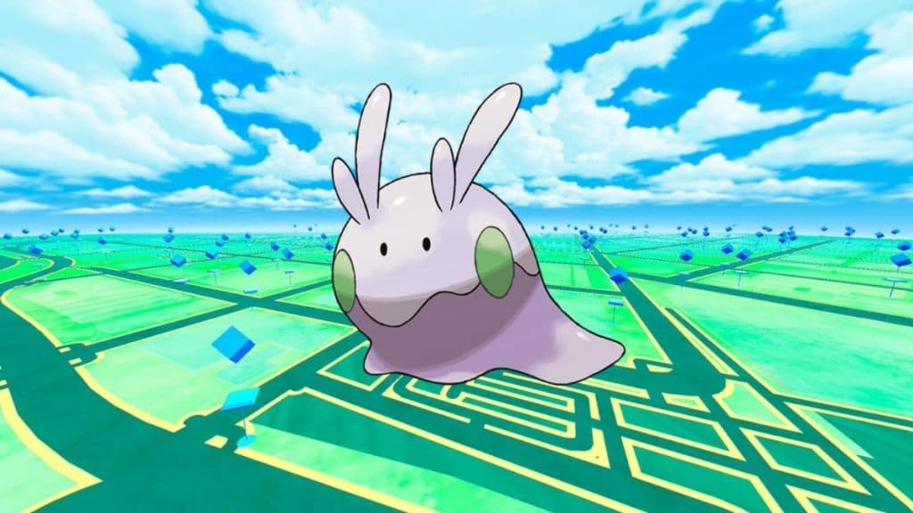 pokemon go goomy con fondo de juego