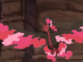 Galarian Moltres in Pokemon anime