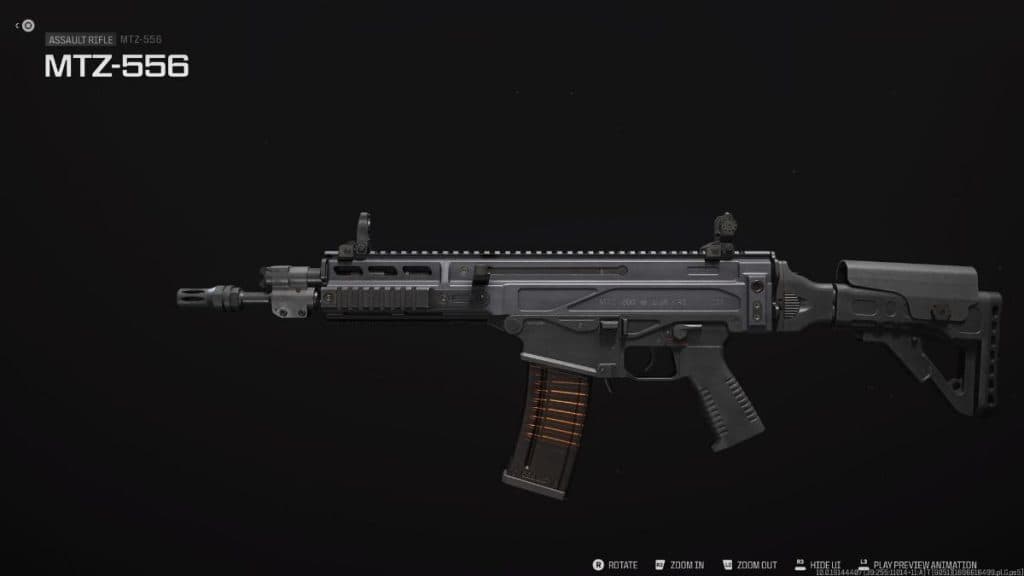 Rifle de asalto MTZ-556 en MW3