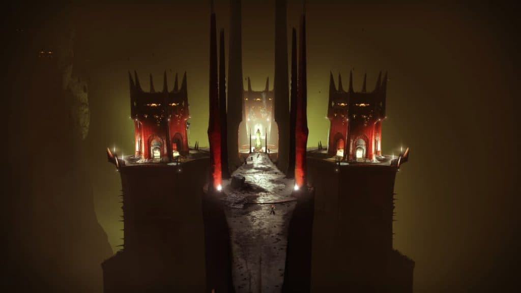 La primera cámara de encuentro de The Pit of Heresy en Destiny 2.