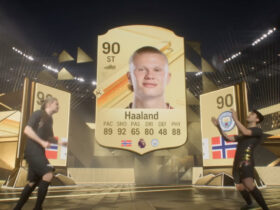 EA FC 24 pack opening animation with Erling Haaland