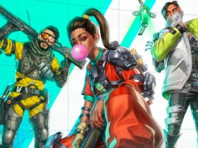 rampart with mirage and crypto in apex legends season 20 key art