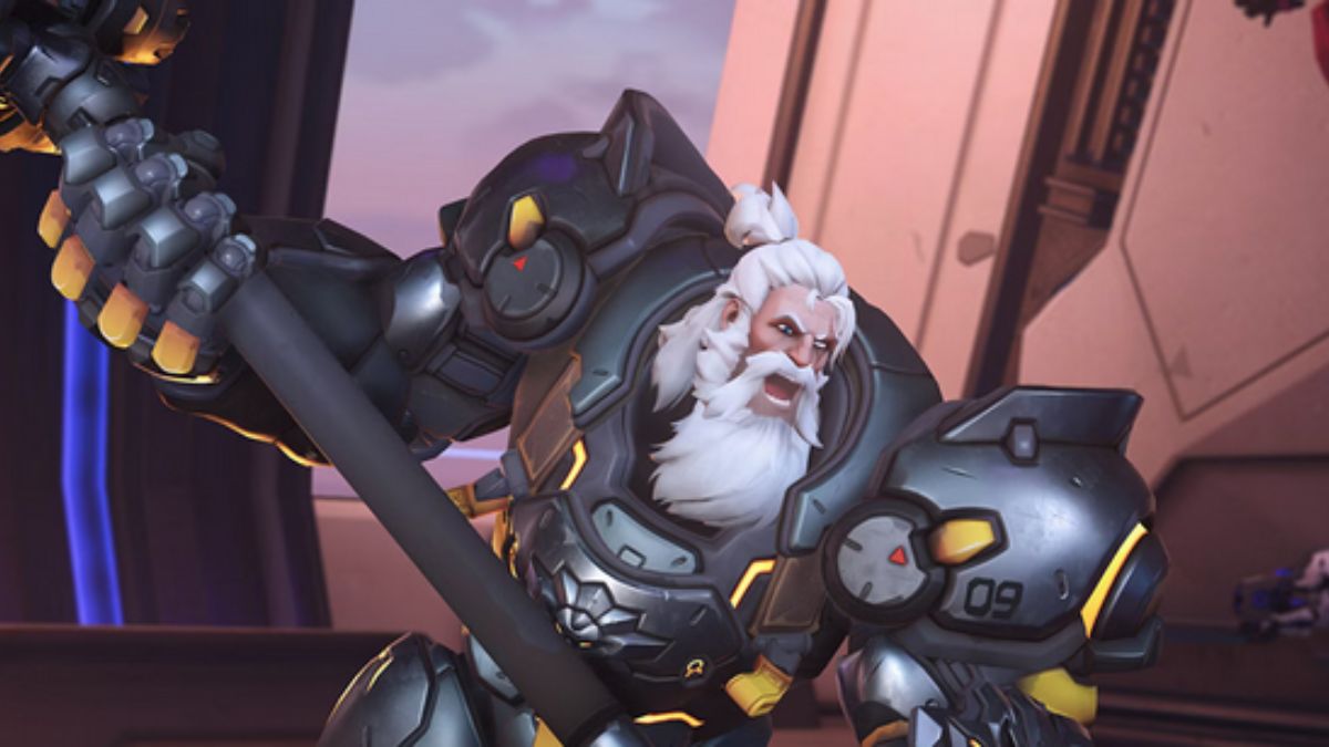 Reinhardt charging in Overwatch 2