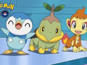 pokemon go sinnoh starters piplup, turtwig, and chimchar