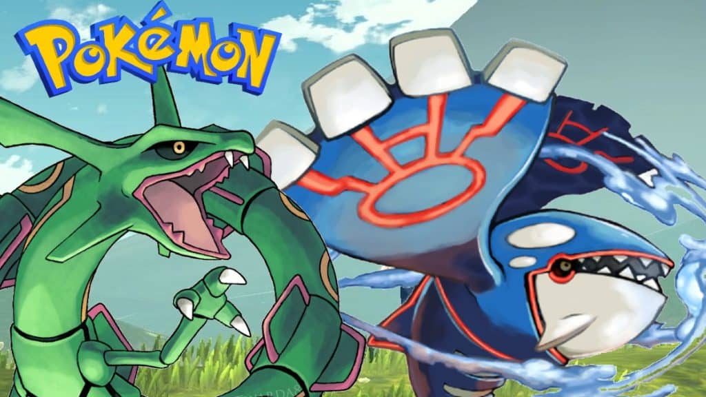 Pokémon Kyogre y Rayquaza