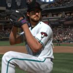 Zac Gallen pitching MLB The Show 24