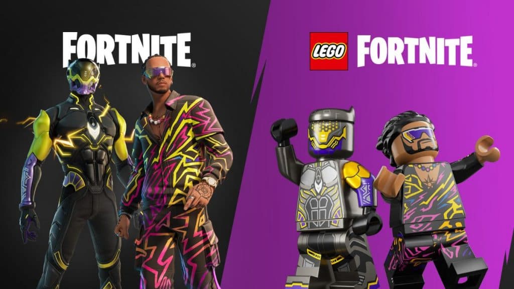 Lewis Hamilton LEGO Estilo Fortnite