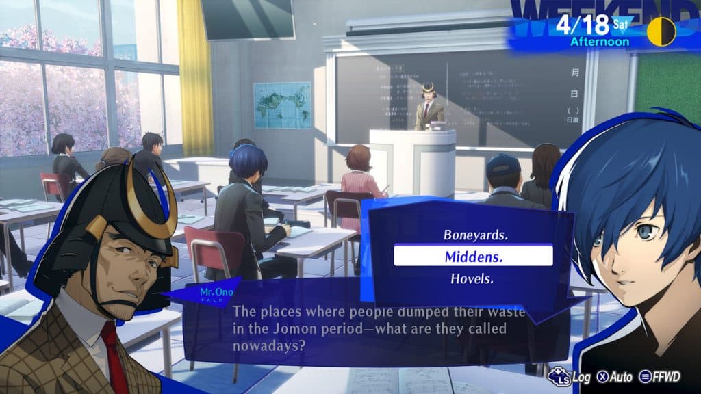 Persona 3 Recargar aula