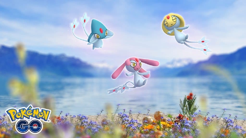 Uxie, Mesprit y Azelf en Pokémon Go