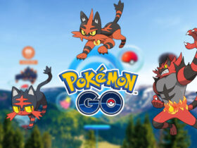 Litten, Torracat, and Incineroar in Pokemon Go