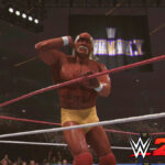 Hulk Hoogan celebrating in WWE 2K24