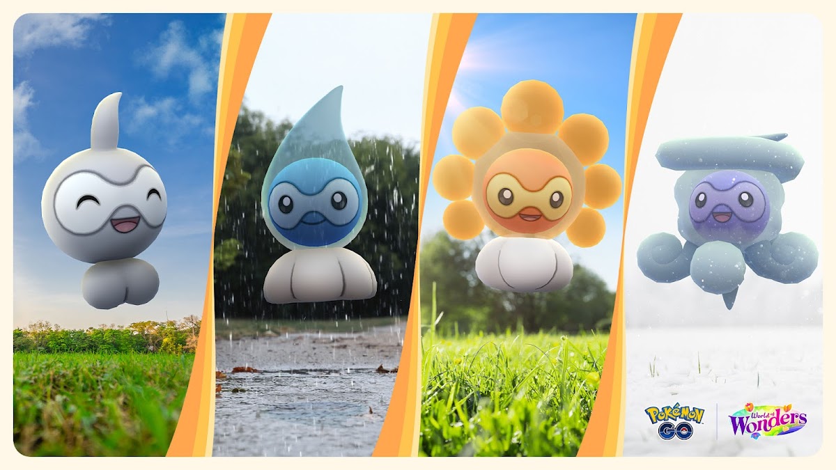 Castform in the Pokemon Go Weather Week 2024 event