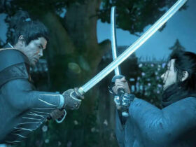 Two people locking swords in Rise of the Ronin