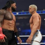 Roman Reigns facing Cody Rhodes in WWE 2K24