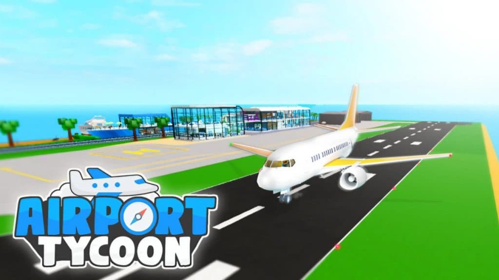 ¡Un avión en una pista en Roblox Airport Tycoon!