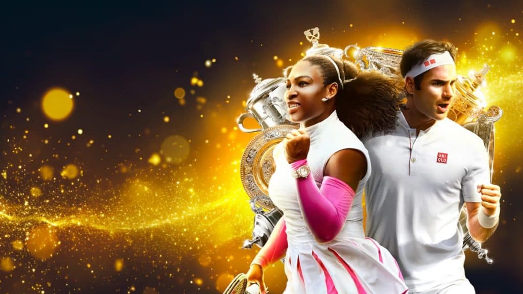 Serena Williams y Roger Federer