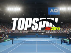 TopSpin 2K25 logo in Australia Open Court