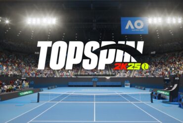 TopSpin 2K25 logo in Australia Open Court