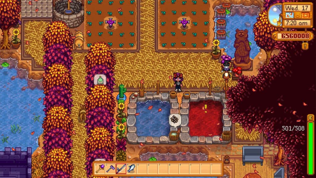 Una granja en Stardew Valley