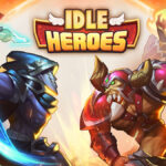 Various characters in Idle Heroes.