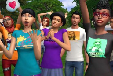 Sims 4 characters.