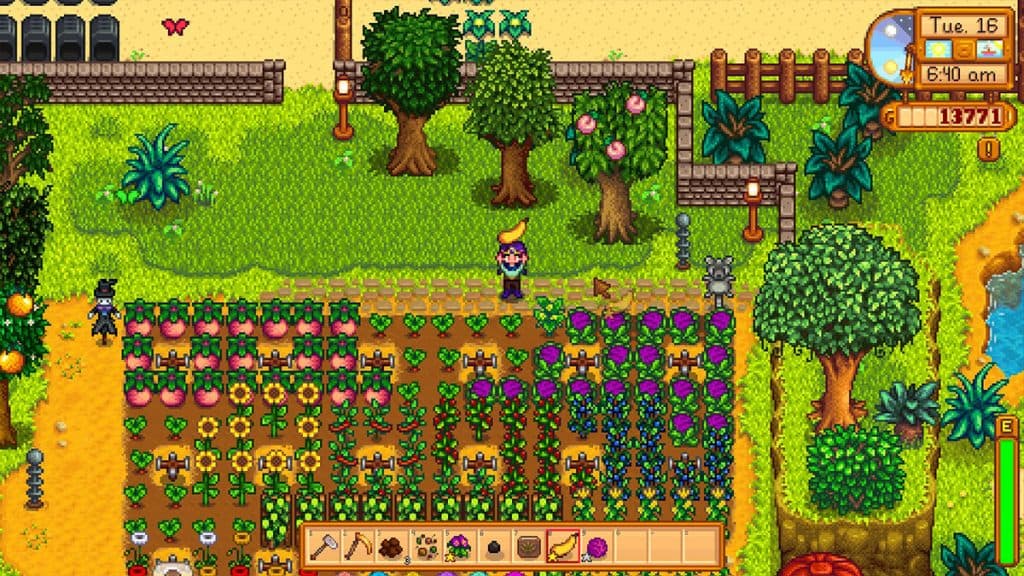 Una granja en Stardew Valley