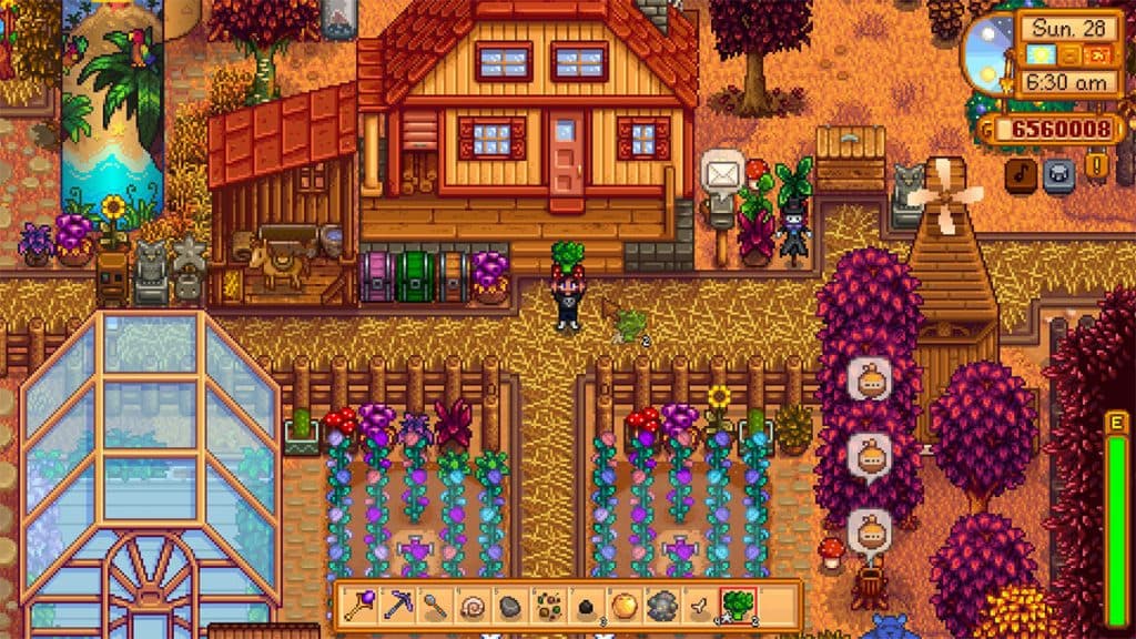 Una granja en Stardew Valley