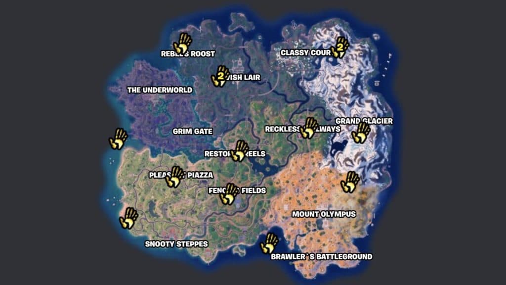 Ubicaciones de las Estaciones de Servicio Midas en Fortnite Capítulo 5 Temporada 2