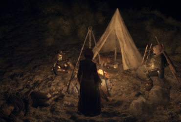 Visiting a camp at night in Dragon