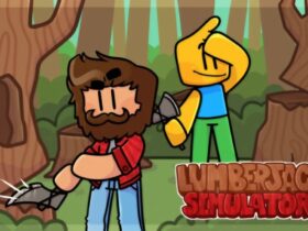 Two lumberjacks in Lumberjack Simulator.