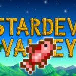 Stardew Valley poster with Red Snapper in the middle