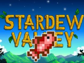 Stardew Valley poster with Red Snapper in the middle