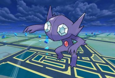 pokeon go sableye with game background