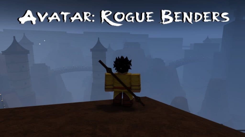 Un personaje de Avatar Rogue Benders con una katana.